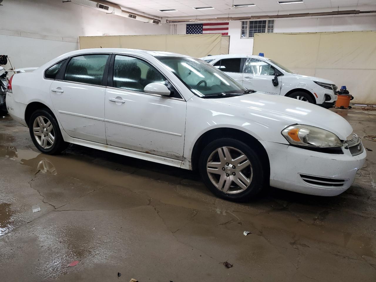 2012 Chevrolet Impala VIN 2G1WB5E38C1157488 Copart auction photo, front end / side damage thumbnail 4