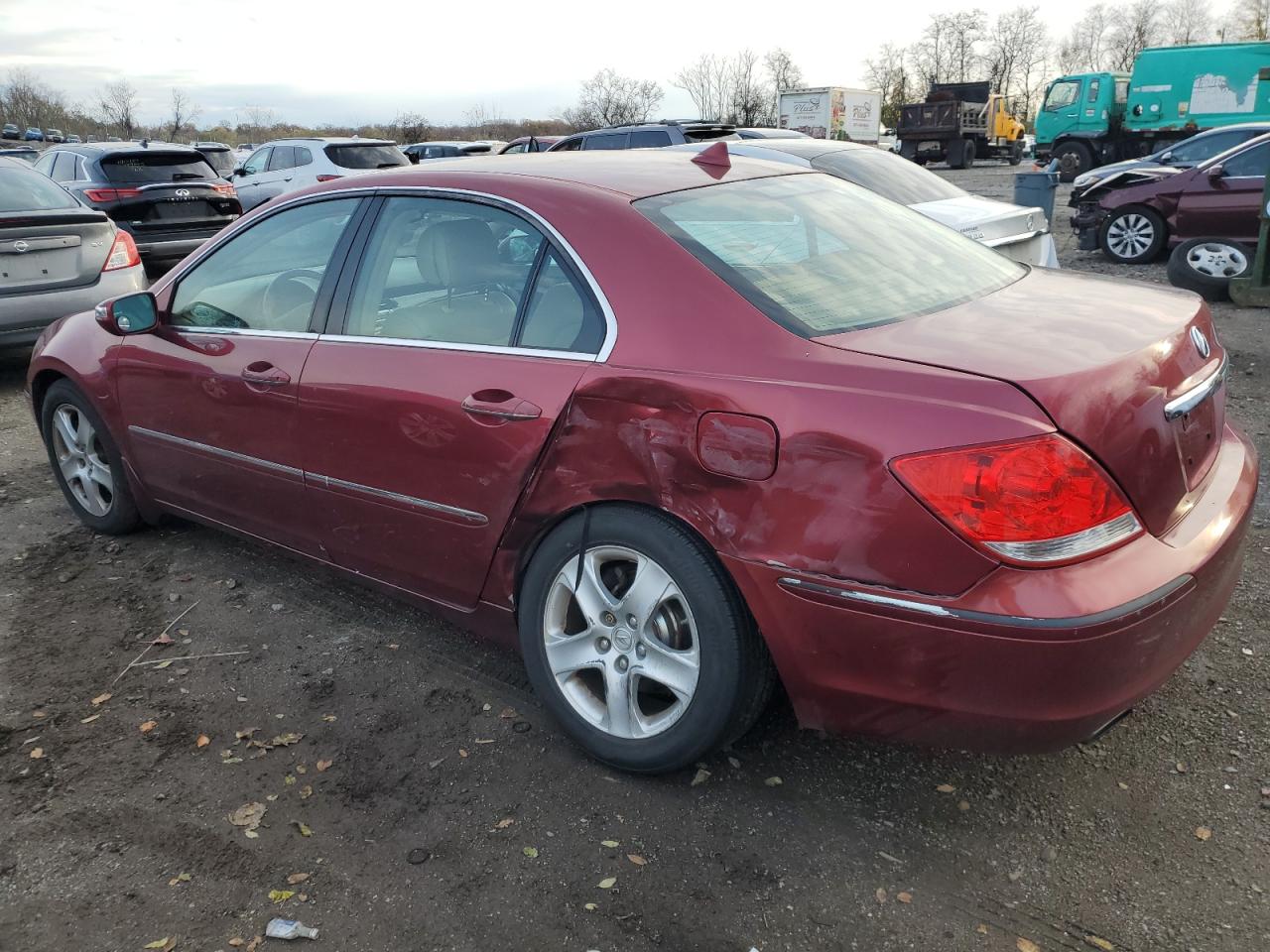 2005 Acura RL VIN JH4KB16575C016020 Copart auction photo, rear end damage thumbnail 2