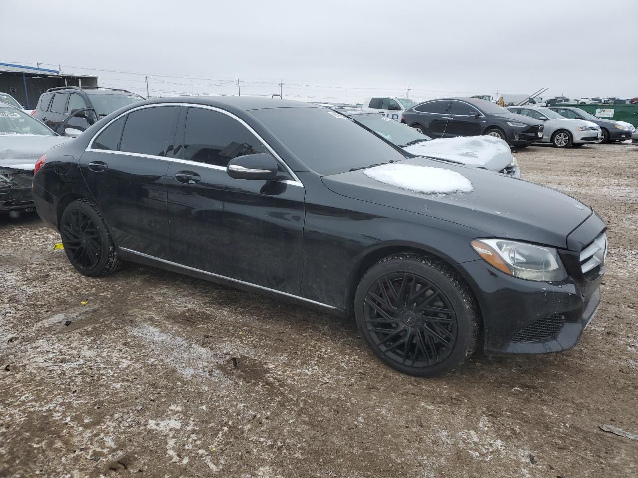 2015 Mercedes-Benz C-klasse VIN 55SWF4KB1FU016098 Copart auction photo, minor dent/scratches damage thumbnail 4