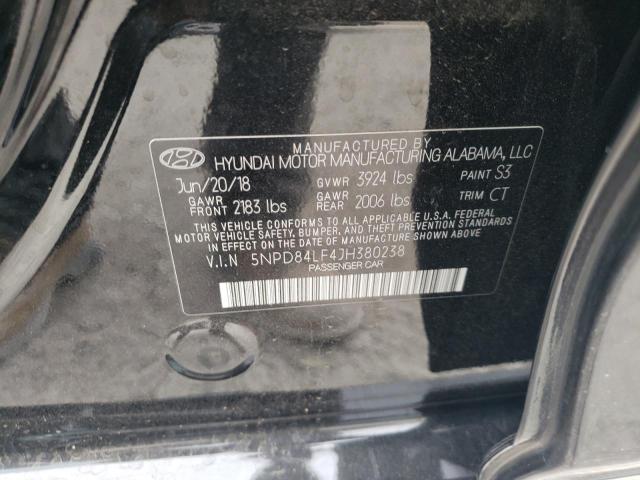 2018 Hyundai Elantra VIN 5NPD84LF4JH380238 Copart auction photo, all over damage thumbnail 12