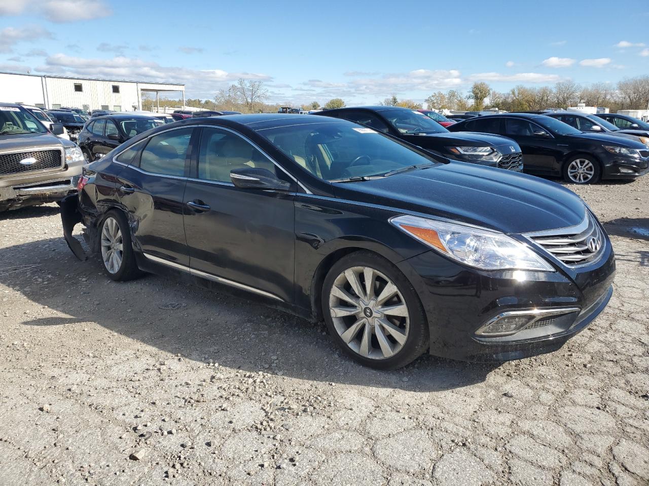2015 Hyundai Azera VIN KMHFH4JG6FA494952 Copart auction photo, rear end / side damage thumbnail 4