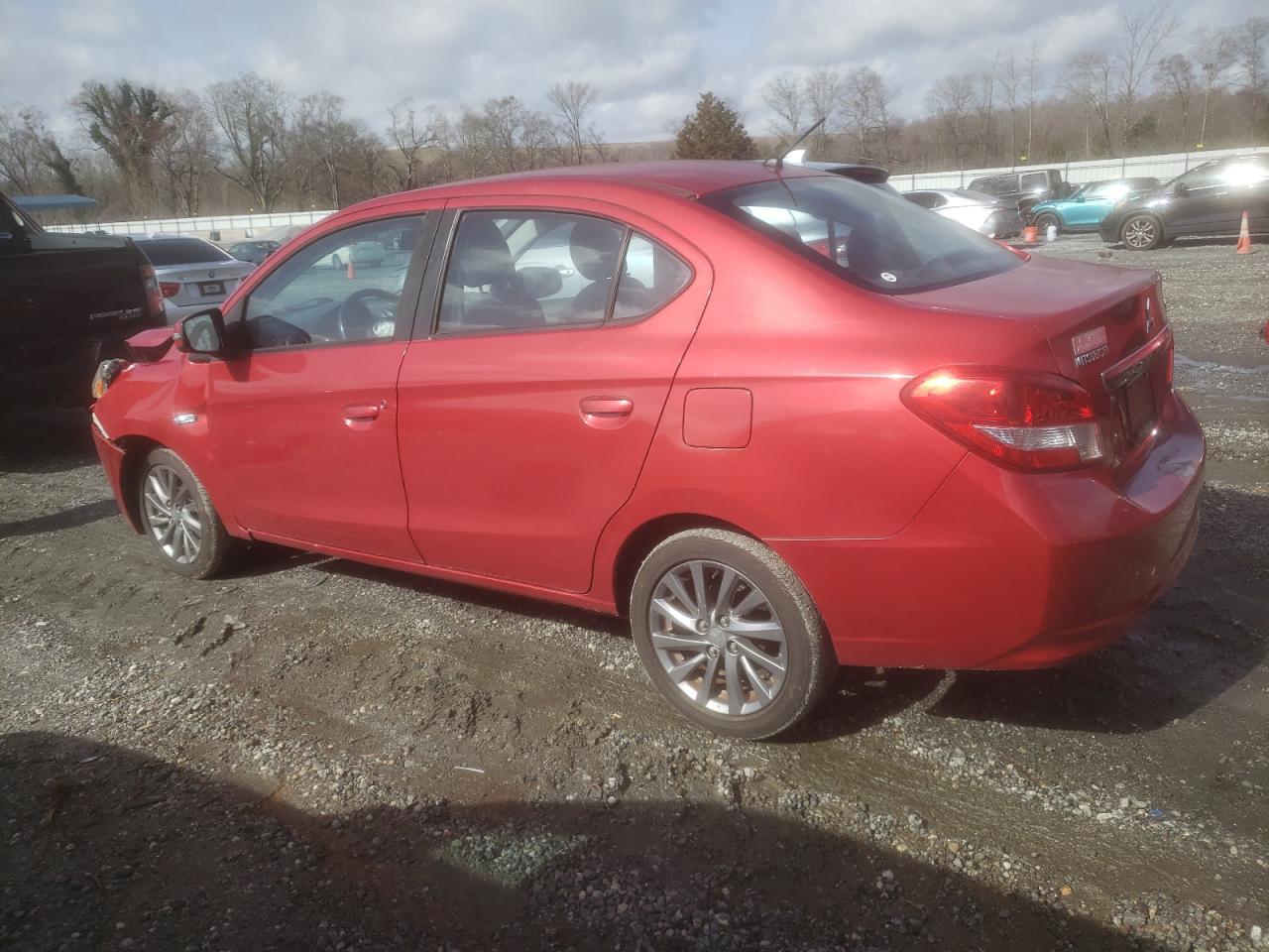 2017 Mitsubishi Mirage VIN ML32F4FJ8HHF18021 Copart auction photo, front end / side damage thumbnail 2