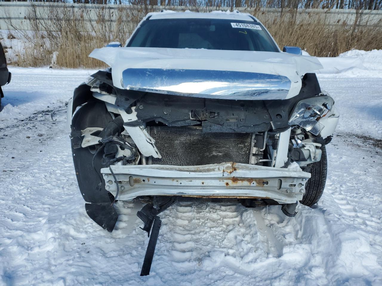 2014 GMC Terrain VIN 2GKALTEK7E6228961 Copart auction photo, front end / side damage thumbnail 5