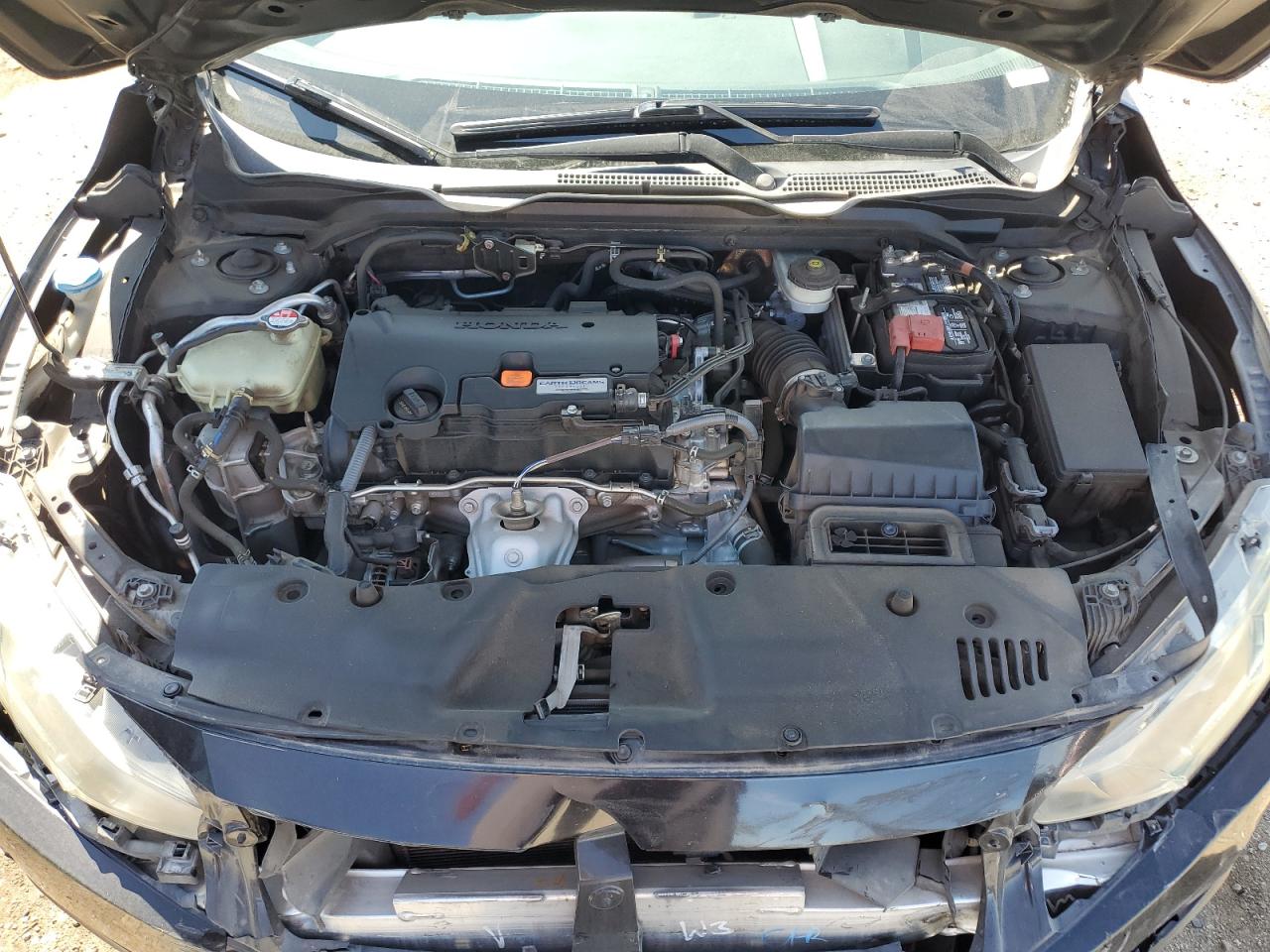 2016 Honda Civic VIN 2HGFC2F55GH512912 Copart auction photo, front end / frame damage damage thumbnail 11