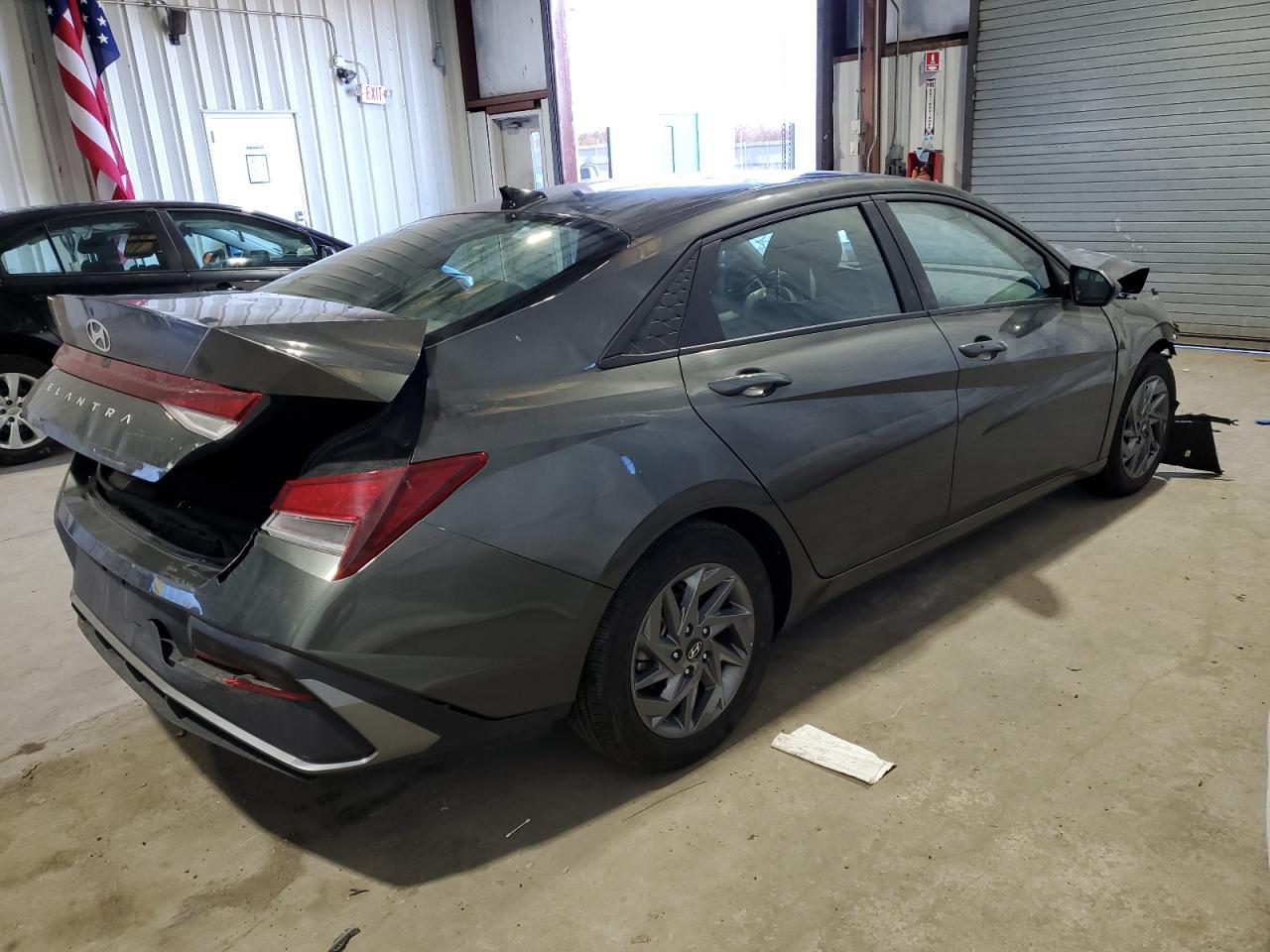 2024 Hyundai Elantra VIN KMHLM4DG4RU735016 Copart auction photo, front end / rear end damage thumbnail 3
