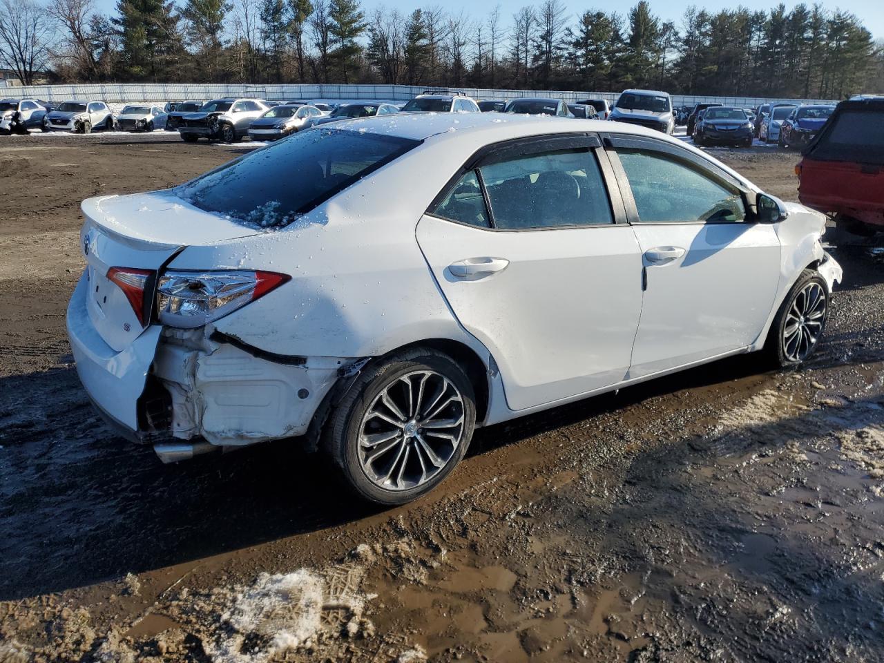 2014 Toyota Corolla VIN 2T1BURHE9EC073172 Copart auction photo, front end / rear end damage thumbnail 3
