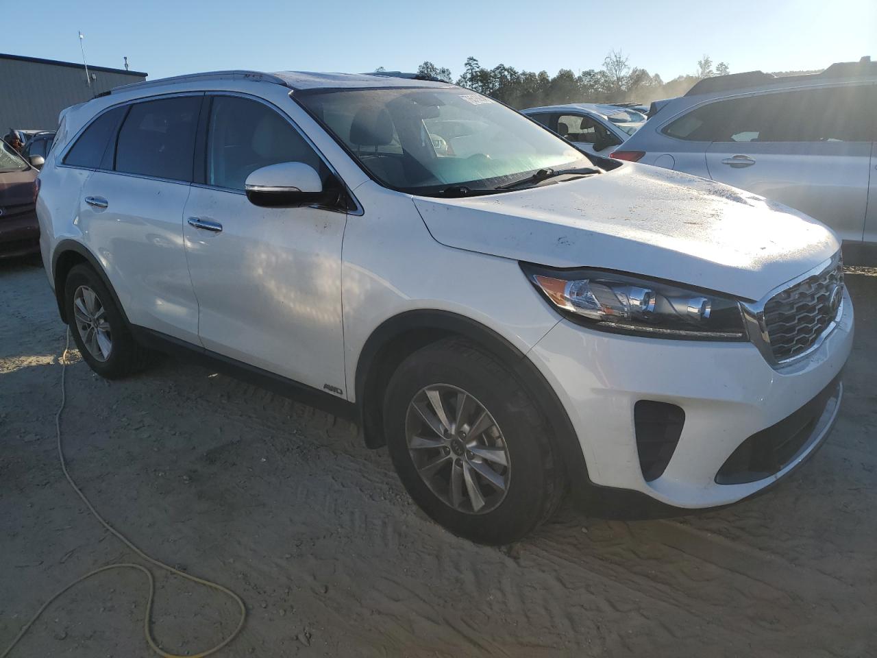 2020 KIA Sorento VIN 5XYPGDA34LG649230 Copart auction photo, top/roof / front end damage thumbnail 4