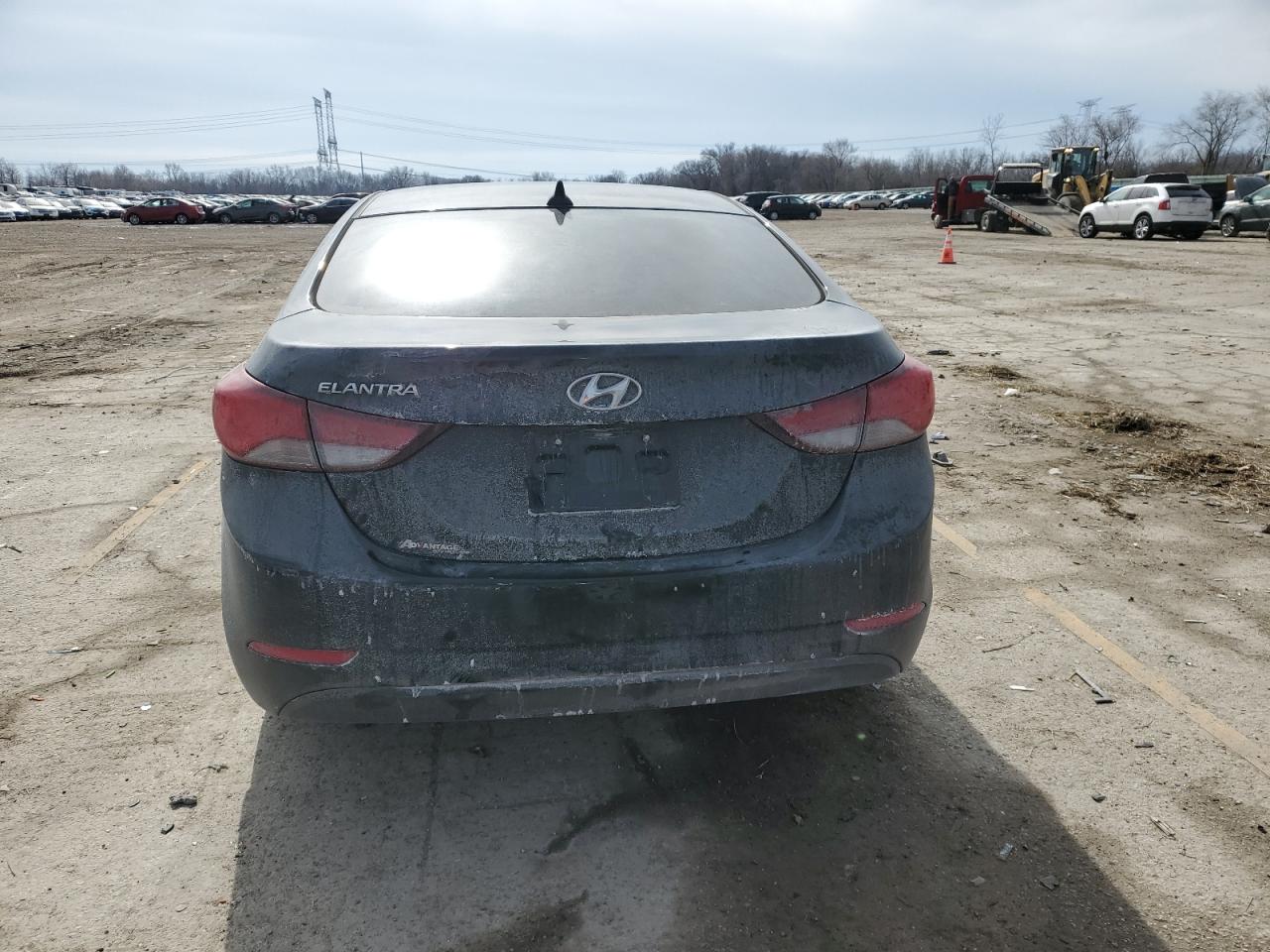 2015 Hyundai Elantra VIN KMHDH4AE8FU437608 Copart auction photo, side damage thumbnail 6