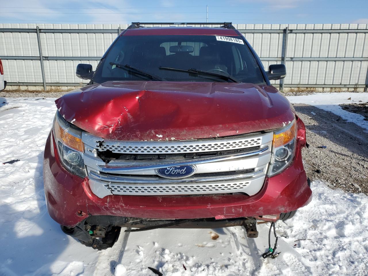 2013 Ford Explorer VIN 1FM5K8D87DGA16896 Copart auction photo, front end damage thumbnail 5