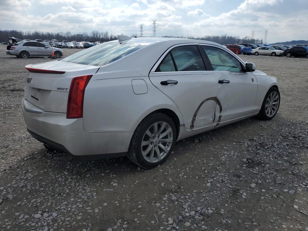 2017 Cadillac ATS VIN 1G6AA5RX6H0142818 Copart auction photo, side damage thumbnail 3