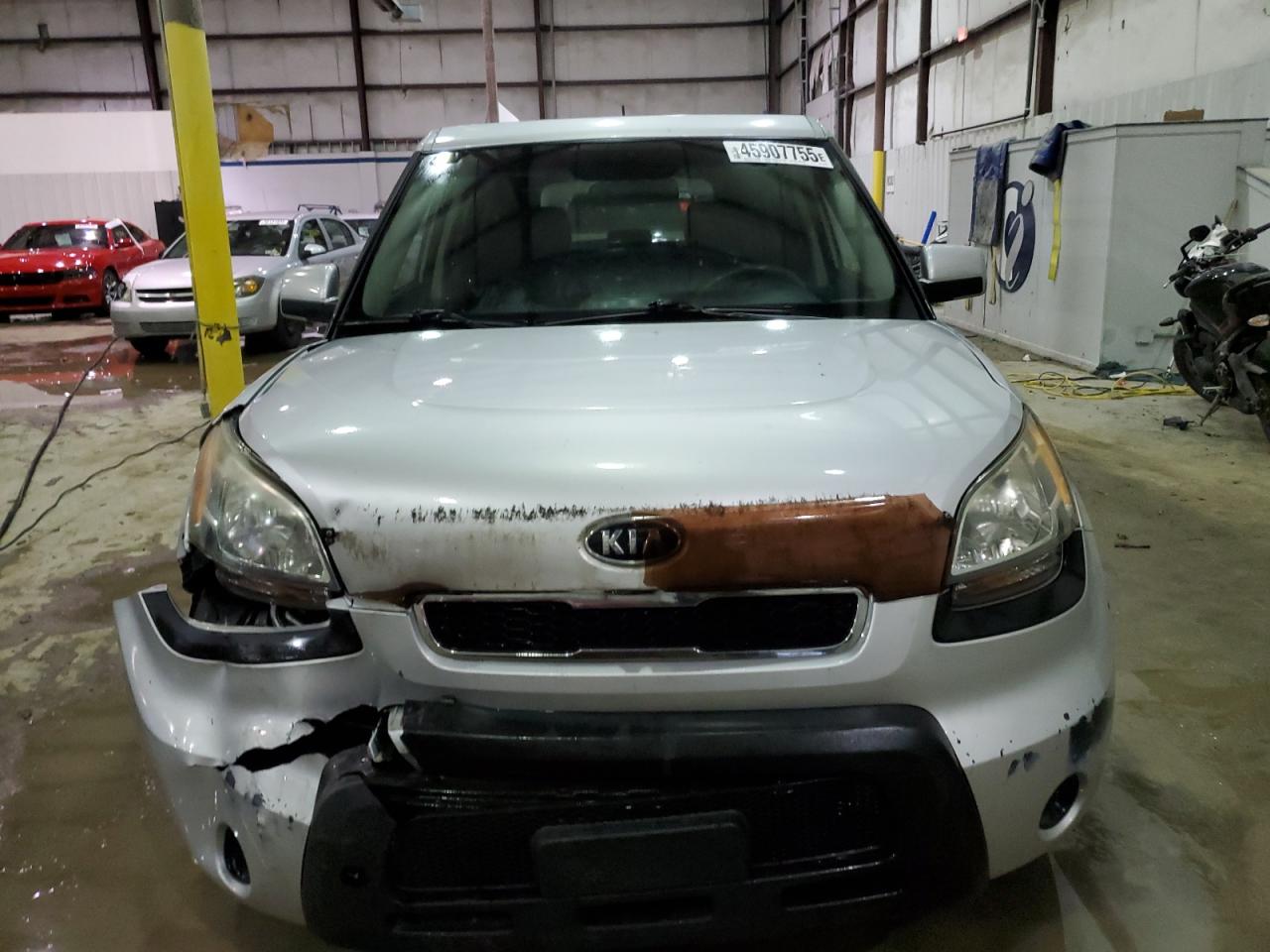 2011 KIA Soul VIN KNDJT2A28B7712709 Copart auction photo, front end damage thumbnail 5