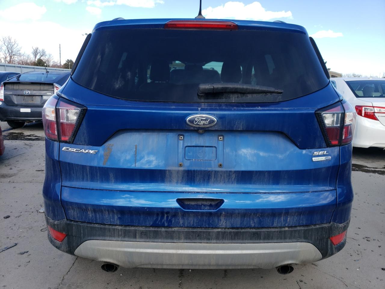 2018 Ford Escape VIN 1FMCU9HDXJUA72620 Copart auction photo, front end / hail damage thumbnail 6
