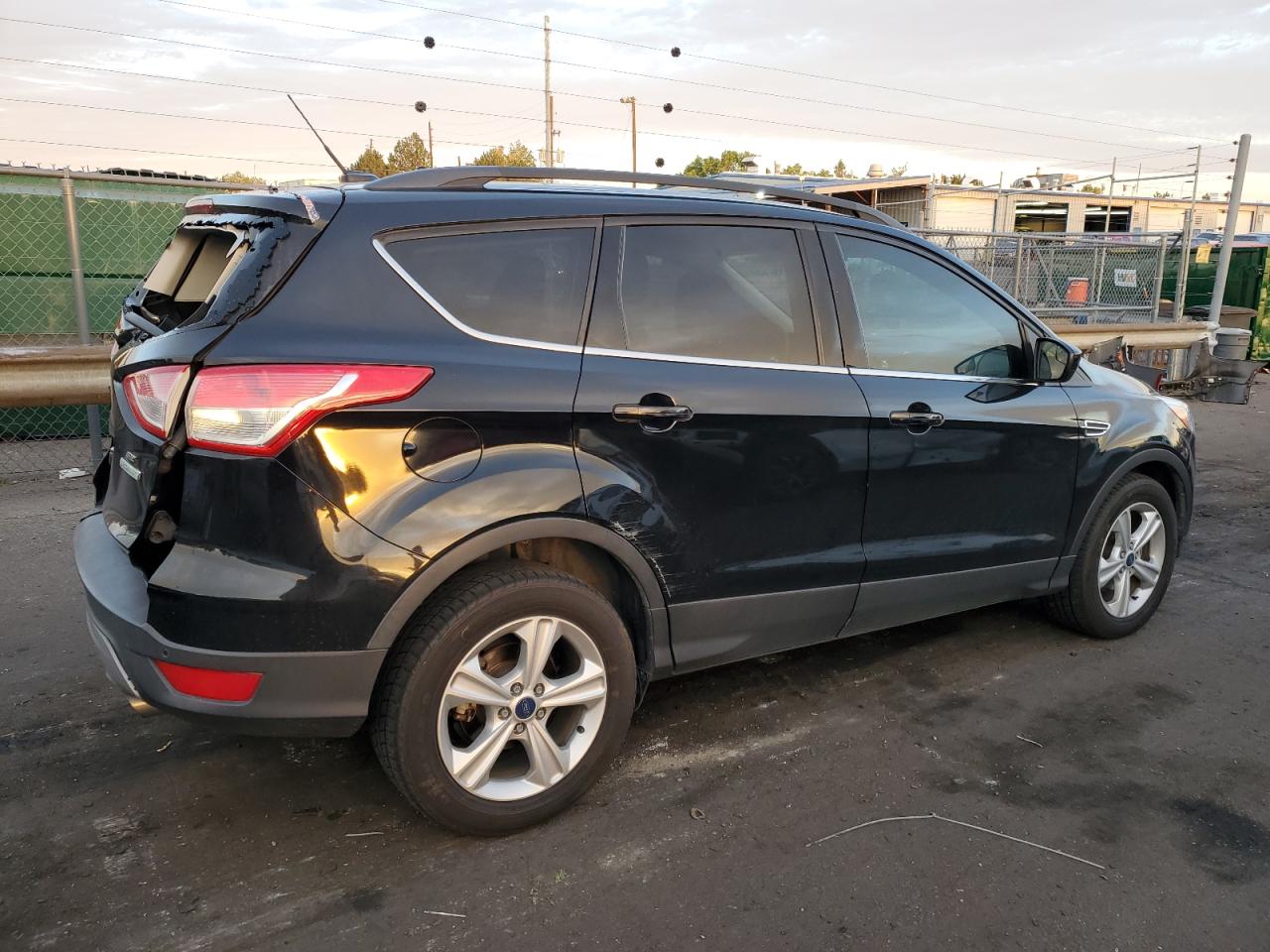 2016 Ford Escape VIN 1FMCU0GX1GUA09227 Copart auction photo, rear end / hail damage thumbnail 3
