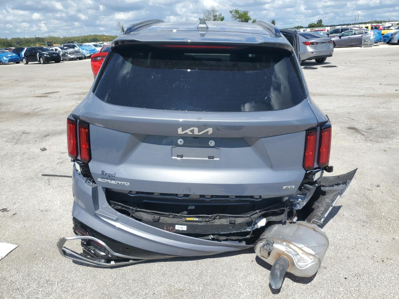 2023 KIA Sorento VIN 5XYRKDLF7PG251594 Copart auction photo, side / rear end damage thumbnail 6