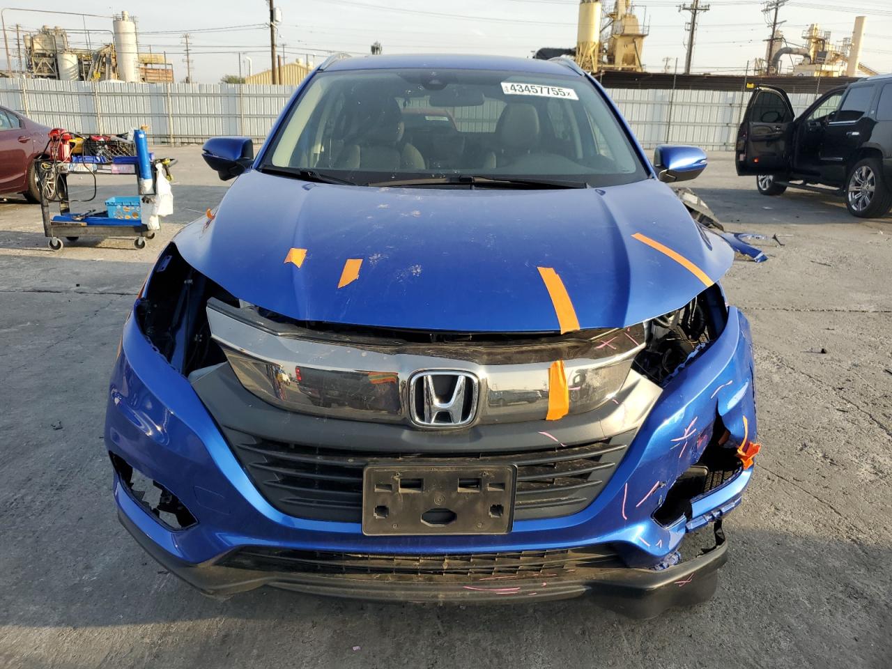 2021 Honda HR-V VIN 3CZRU5H59MM733329 Copart auction photo, front end damage thumbnail 5