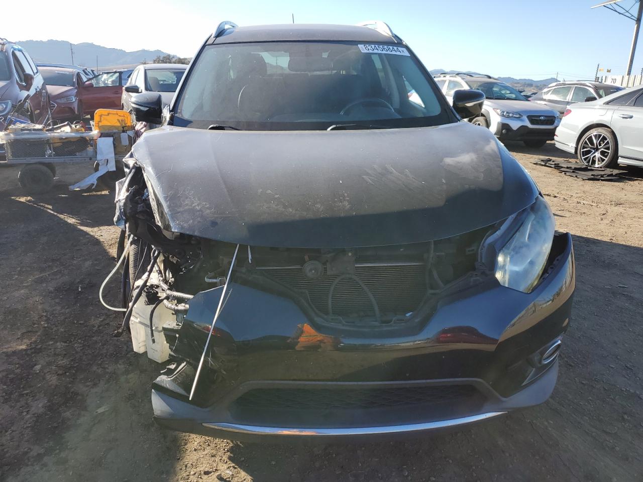 2015 Nissan Rogue VIN 5N1AT2MT8FC918321 Copart auction photo, front end / undercarriage damage thumbnail 5
