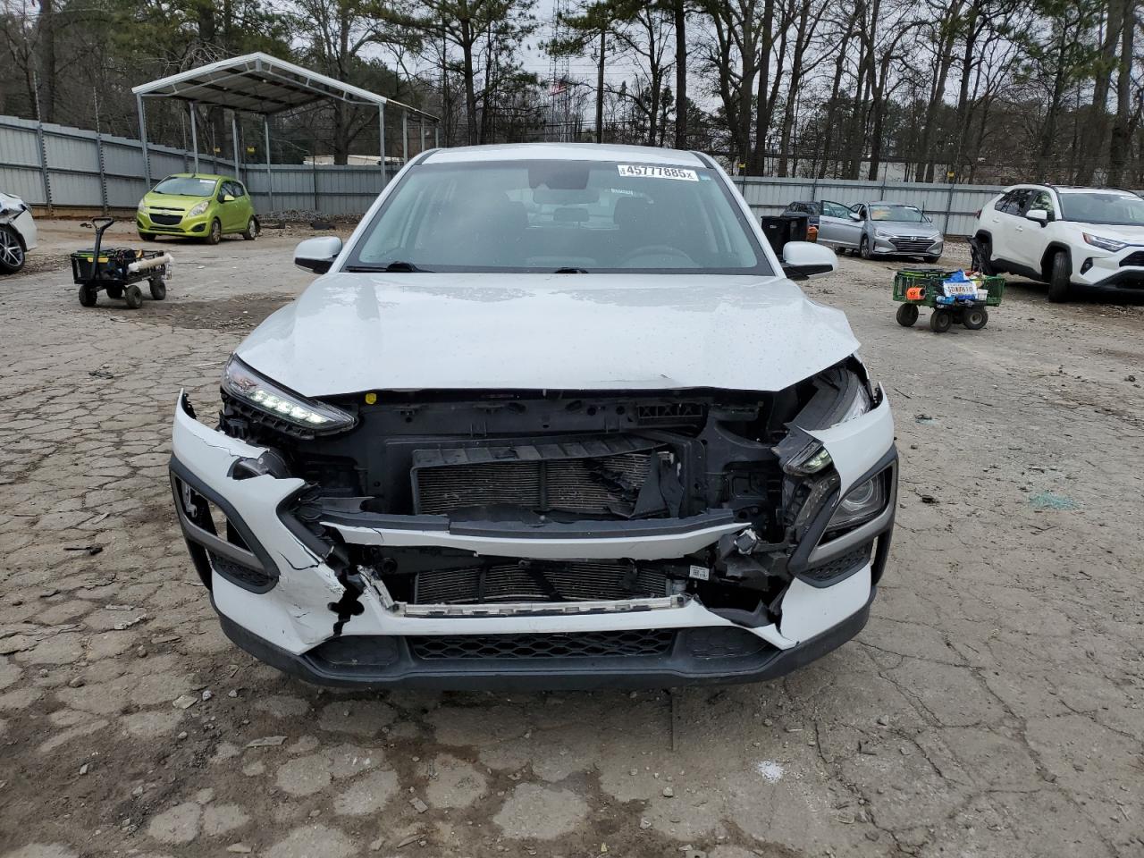 2021 Hyundai Kona VIN KM8K12AA2MU639225 Copart auction photo, front end damage thumbnail 5