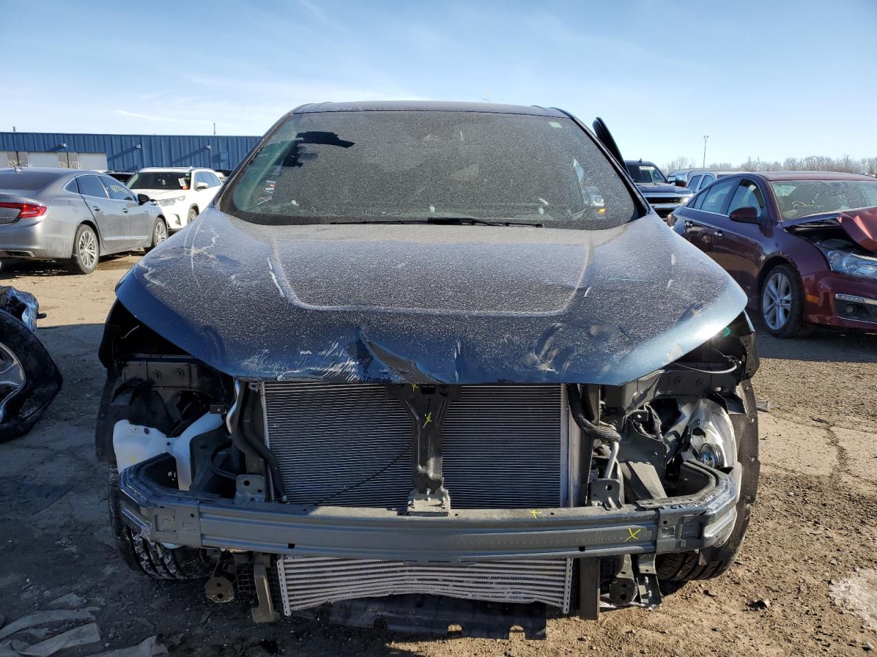 2022 Ford Edge VIN 2FMPK4AP3NBA69990 Copart auction photo, front end / all over damage thumbnail 5