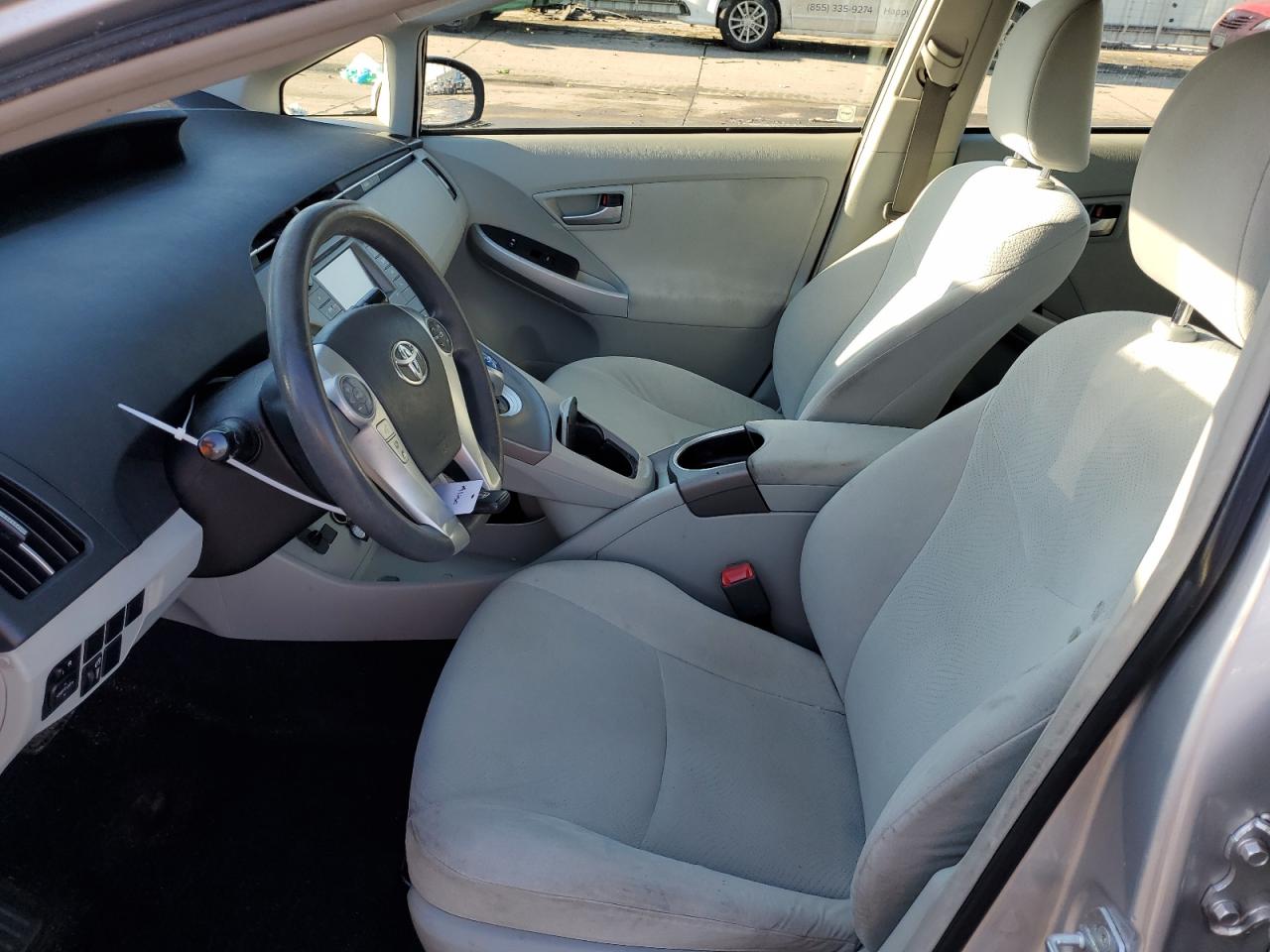 2012 Toyota Prius VIN JTDKN3DU1C5391482 Copart auction photo, side / front end damage thumbnail 7