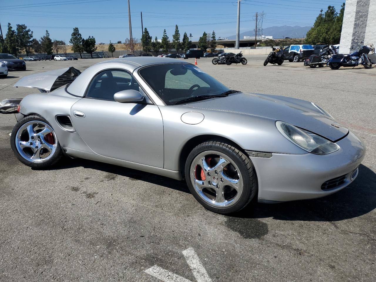 2001 Porsche Boxster VIN WP0CB29821U663706 Copart auction photo, rear end damage thumbnail 4