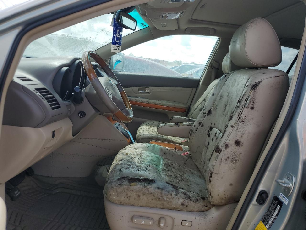 2008 Lexus RX VIN 2T2GK31U48C040588 Copart auction photo, water/flood damage thumbnail 7