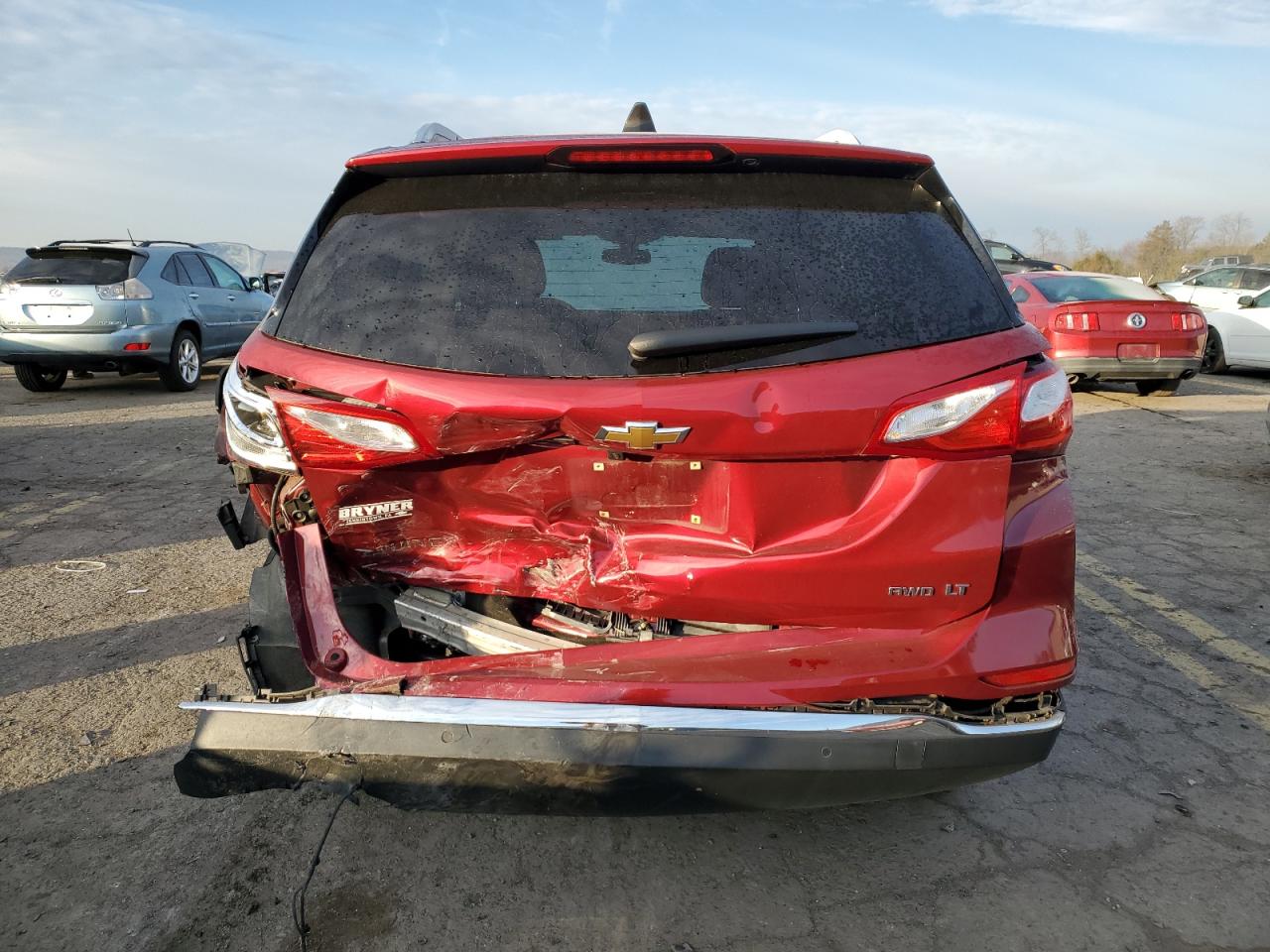 2018 Chevrolet Equinox VIN 2GNAXSEV1J6102827 Copart auction photo, front end / rear end damage thumbnail 6