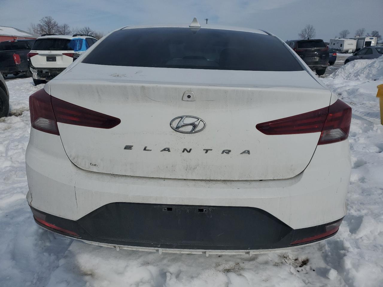 2019 Hyundai Elantra VIN KMHD84LF3KU769472 Copart auction photo, side / front end damage thumbnail 6