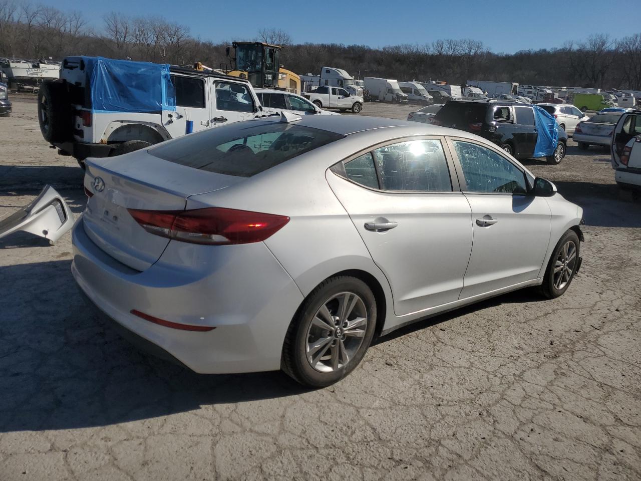 2017 Hyundai Elantra VIN KMHD84LF8HU248160 Copart auction photo, front end damage thumbnail 3