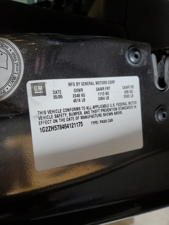 2006 Pontiac G6 VIN 1G2ZH578464121175 Copart auction photo, rear end damage thumbnail 12