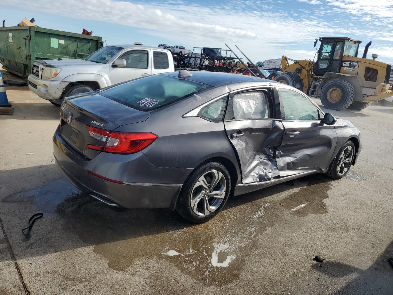 2018 Honda Accord VIN 1HGCV1F50JA200090 Copart auction photo, side damage thumbnail 3