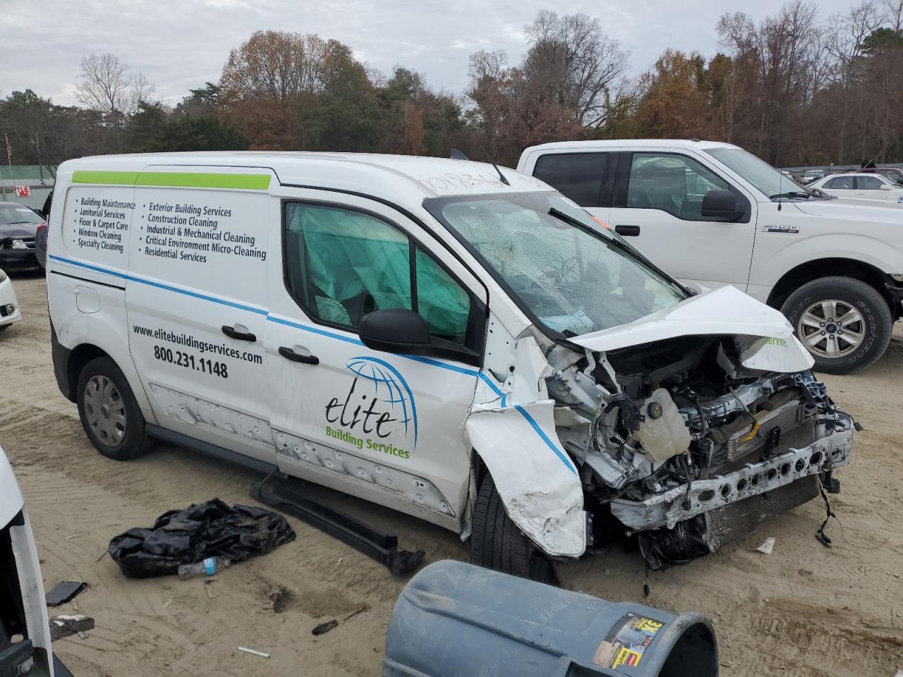 2022 Ford Transit VIN NM0LS7S25N1532082 Copart auction photo, front end damage thumbnail 4
