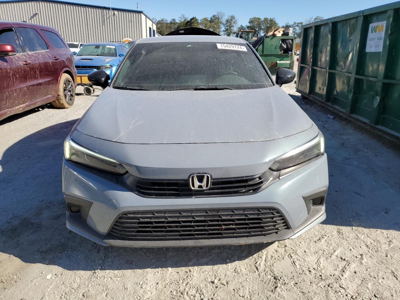 2022 Honda Civic VIN 2HGFE2F56NH566310 Copart auction photo, water/flood damage thumbnail 5
