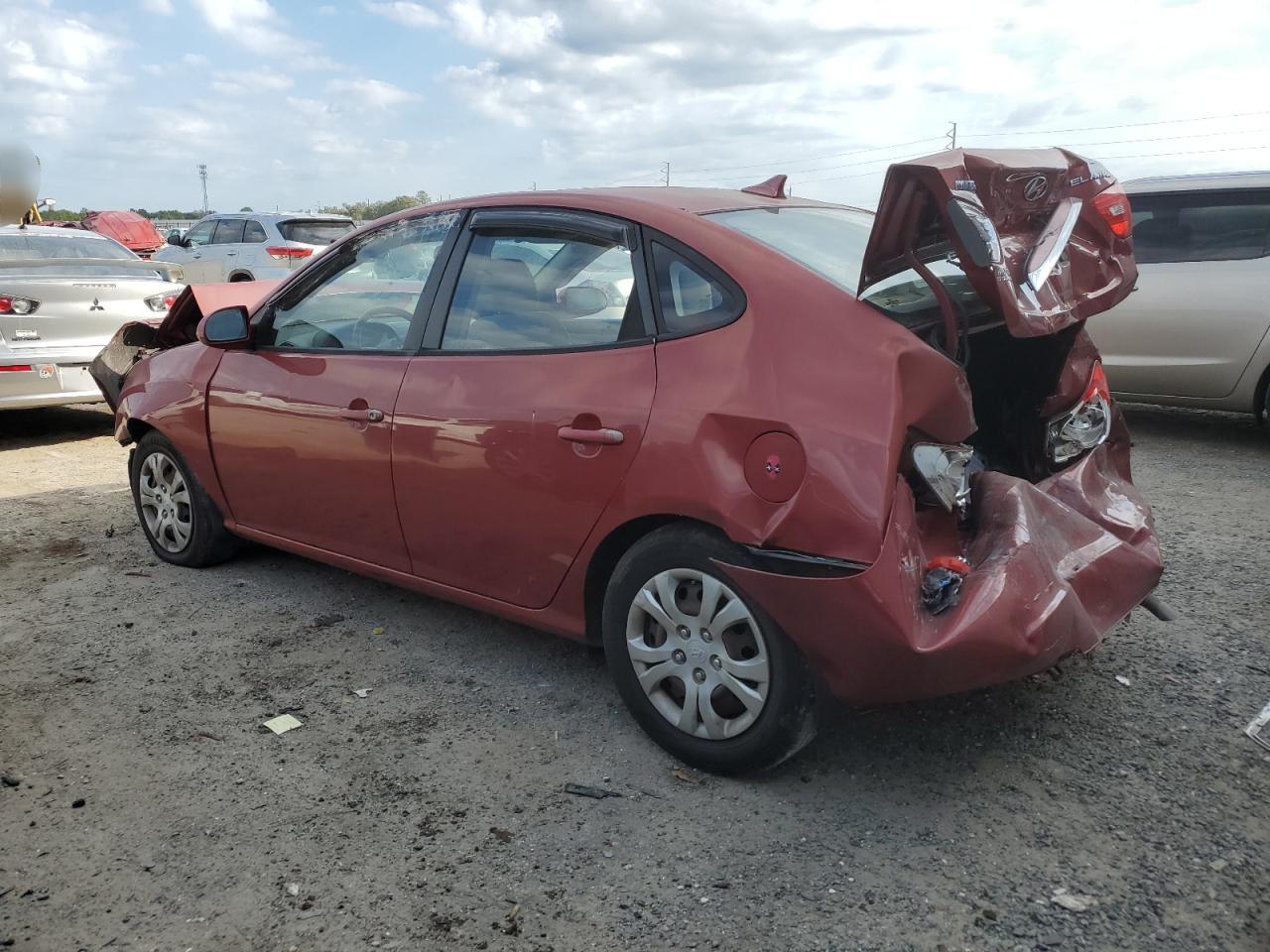 2010 Hyundai Elantra VIN KMHDU4AD8AU028858 Copart auction photo, rear end / front end damage thumbnail 2