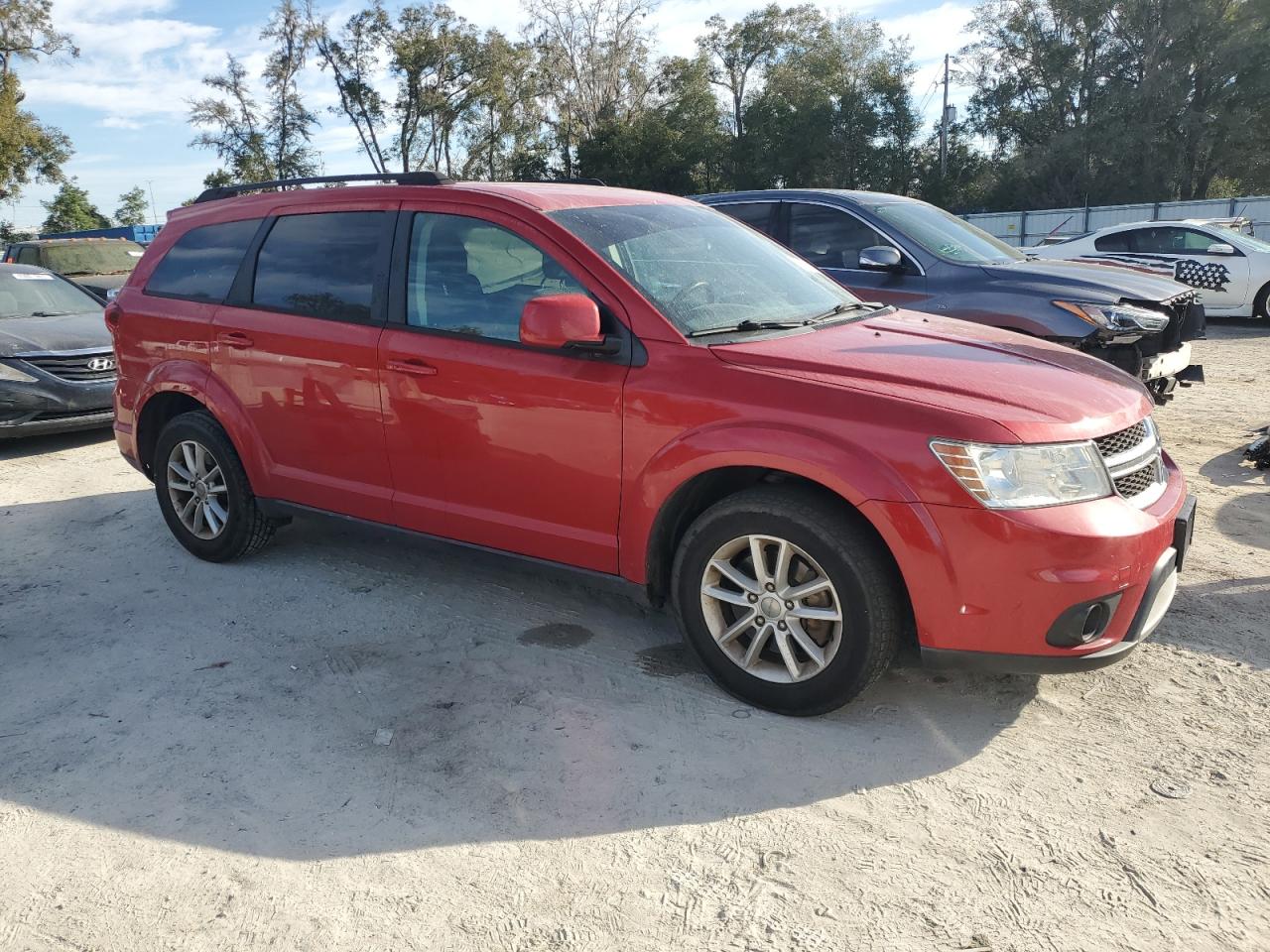 2016 Dodge Journey VIN 3C4PDCBG0GT100496 Copart auction photo, side damage thumbnail 4