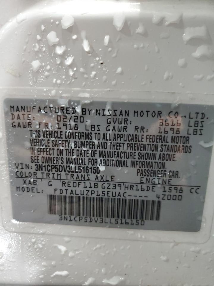 2020 Nissan Kicks VIN 3N1CP5DV3LL516150 Copart auction photo, mechanical damage thumbnail 13