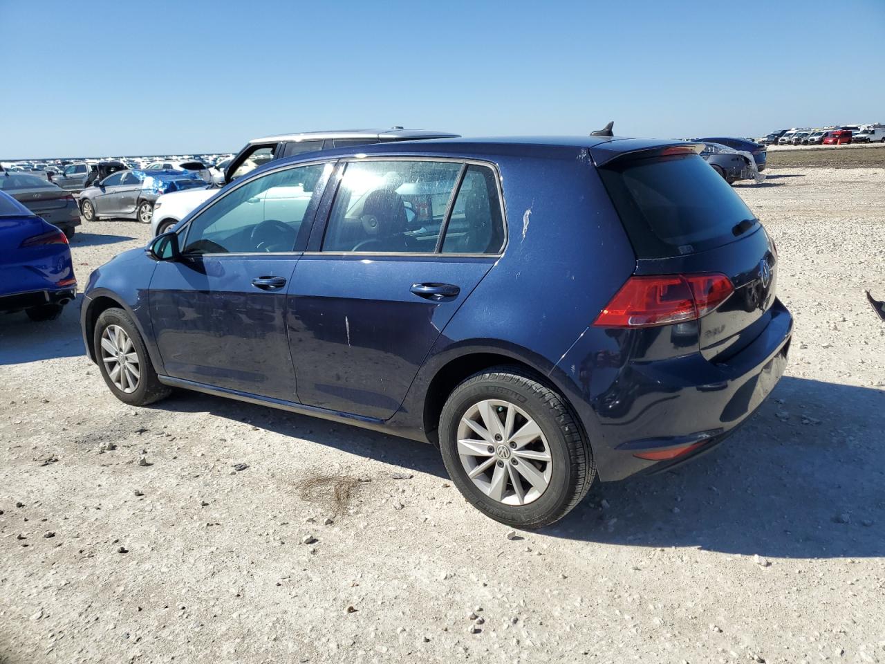 2015 Volkswagen Golf VIN 3VW217AU5FM033420 Copart auction photo, side damage thumbnail 2