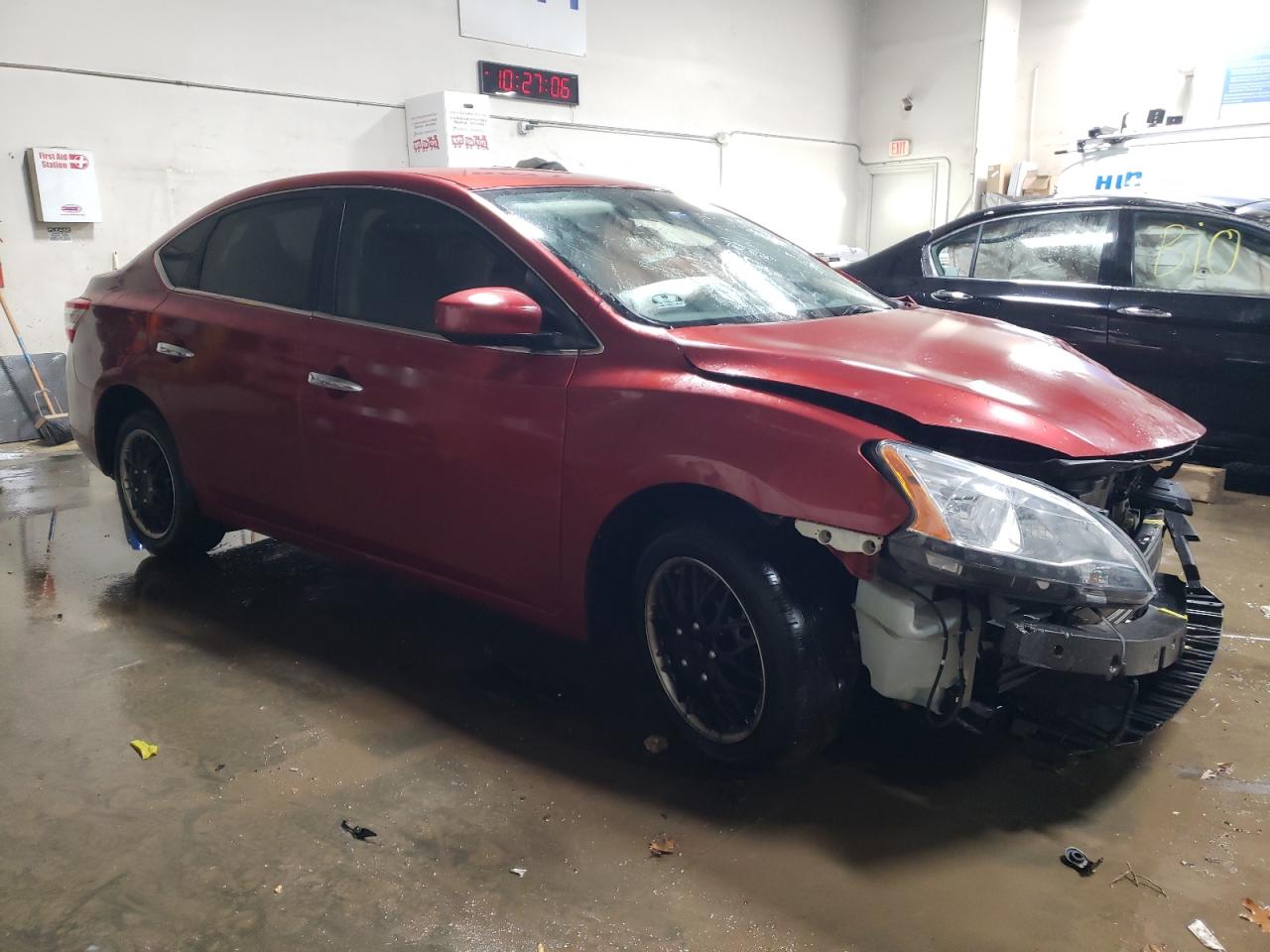 2015 Nissan Sentra VIN 3N1AB7AP0FY357375 Copart auction photo, front end damage thumbnail 4