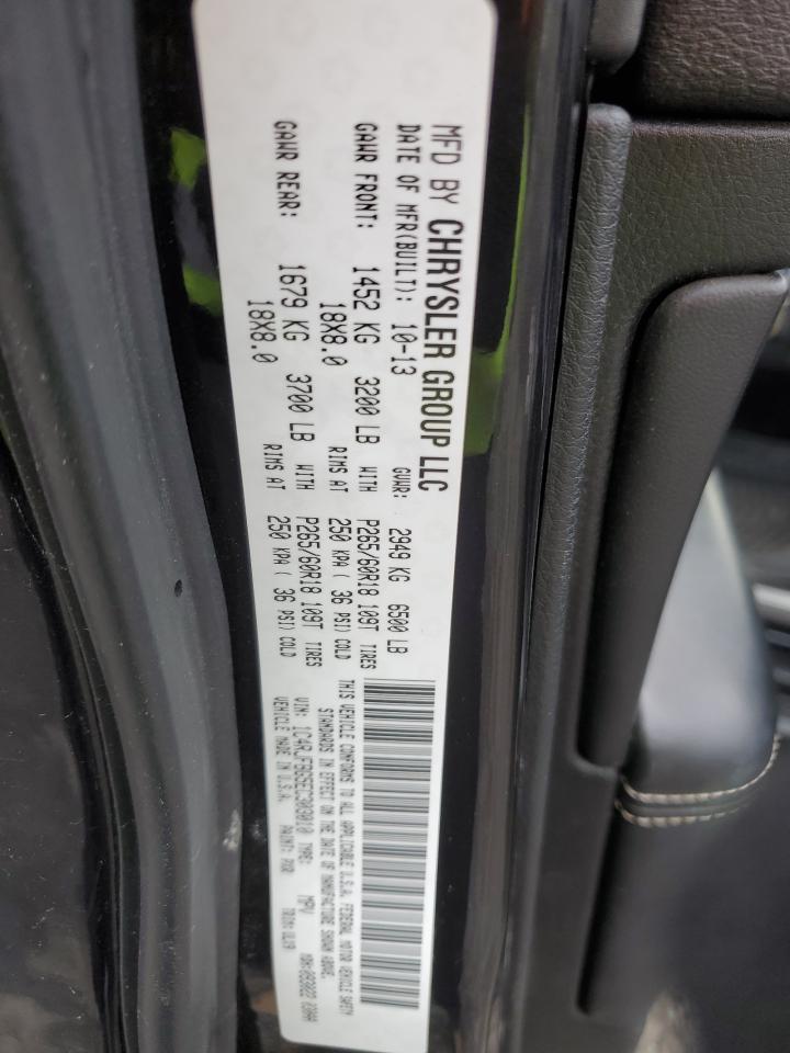 2014 Jeep Grand Cherokee VIN 1C4RJFBG5EC303010 Copart auction photo, rear end damage thumbnail 12