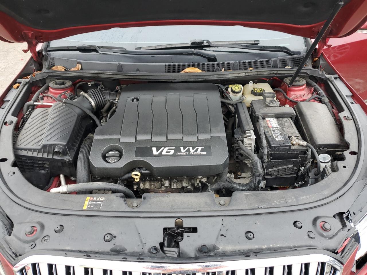 2014 Buick LaCrosse VIN 1G4GB5G35EF157075 Copart auction photo, front end / undercarriage damage thumbnail 11