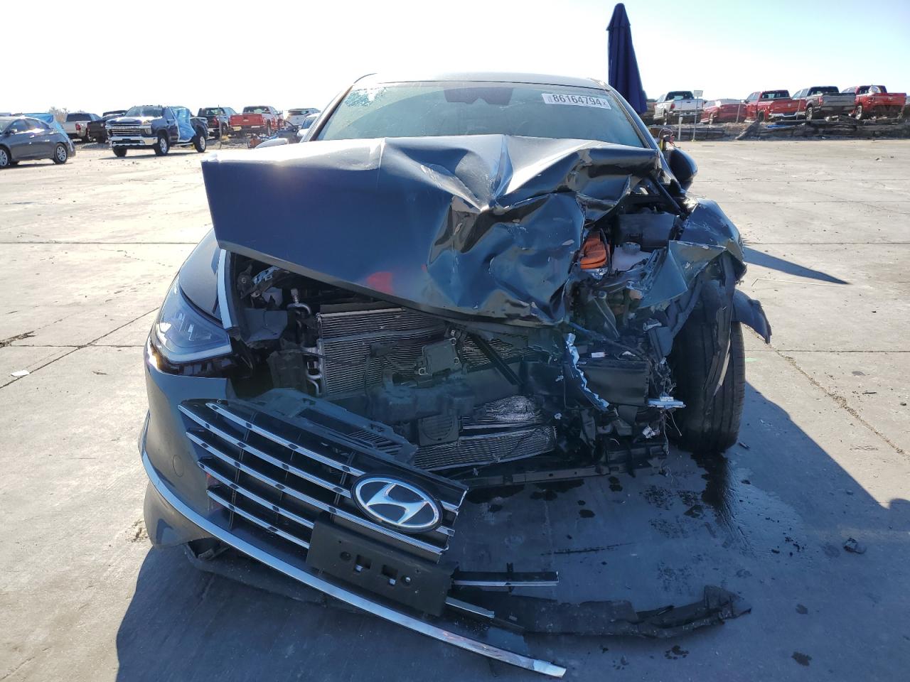 2021 Hyundai Sonata VIN KMHL24JJ3MA036203 Copart auction photo, all over damage thumbnail 5