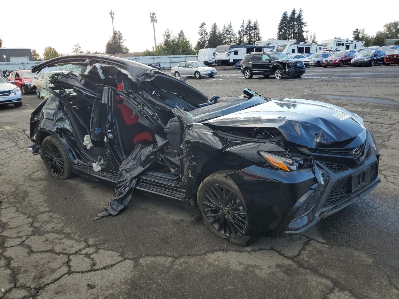 2021 Toyota Camry VIN 4T1G11AK3MU438104 Copart auction photo, all over damage thumbnail 4