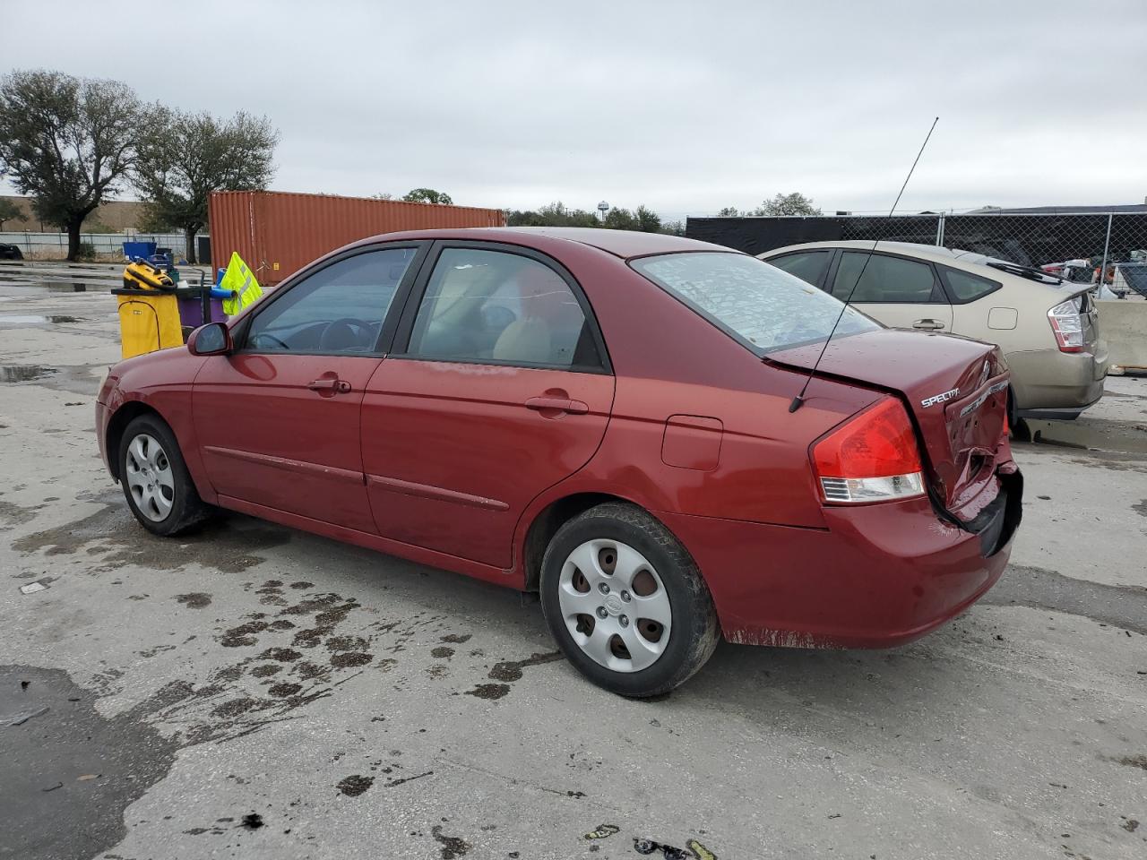 2009 KIA Spectra VIN KNAFE221495651268 Copart auction photo, rear end damage thumbnail 2