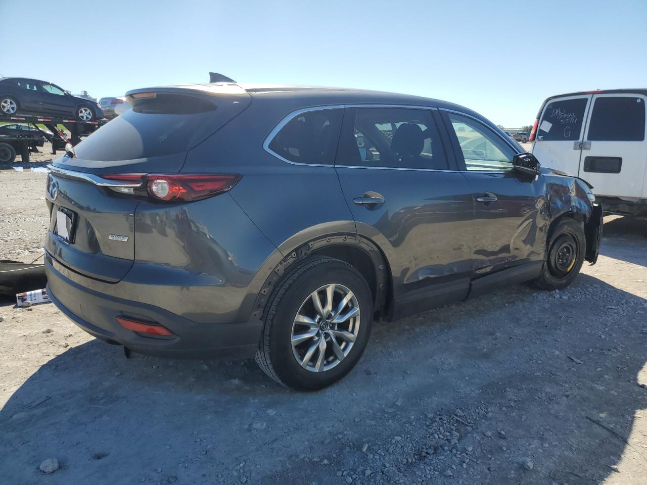2018 Mazda CX-9 VIN JM3TCACY2J0216288 Copart auction photo, front end / side damage thumbnail 3