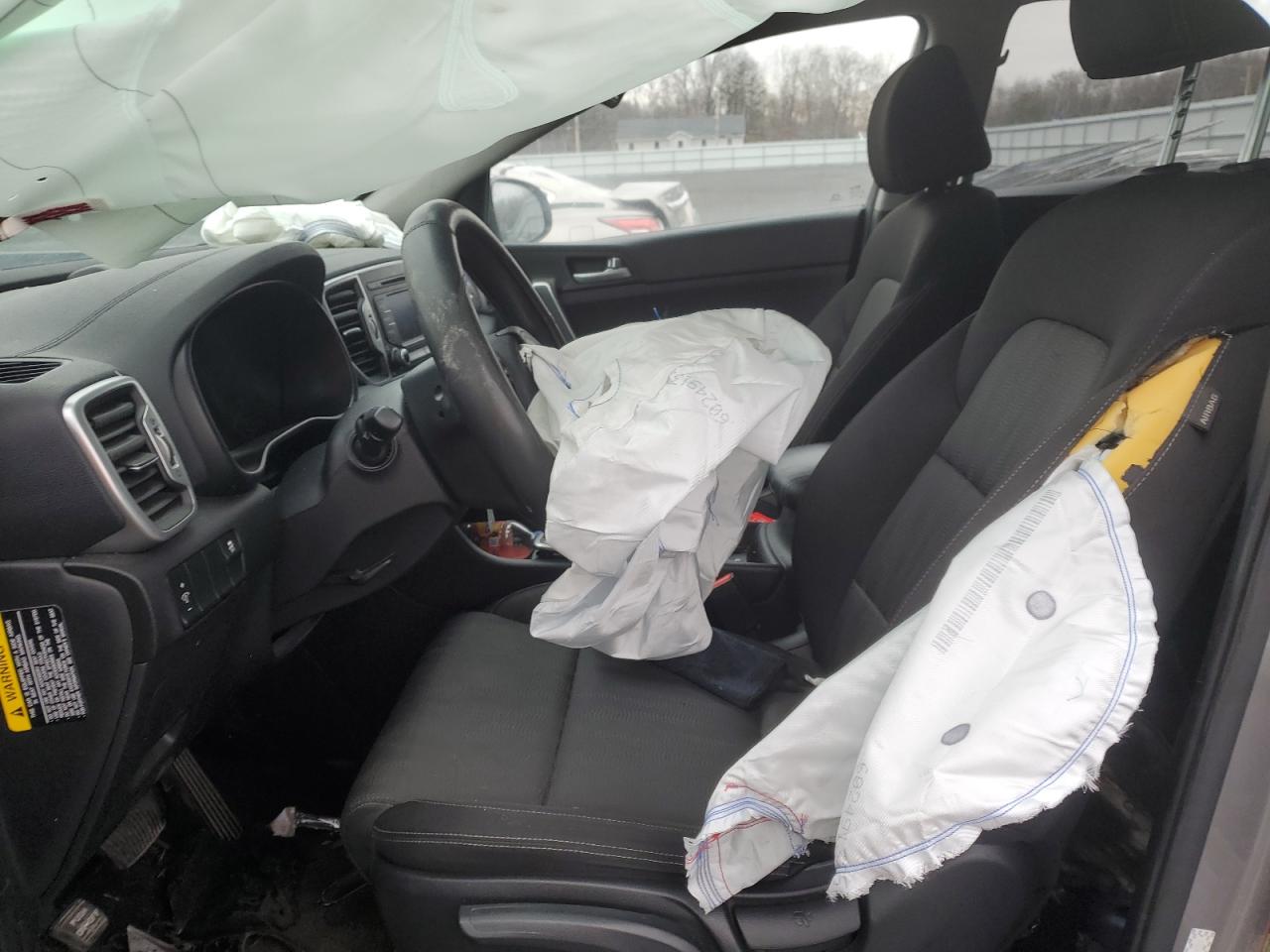 2019 KIA Sportage VIN KNDPMCAC4K7578609 Copart auction photo, front end damage thumbnail 7