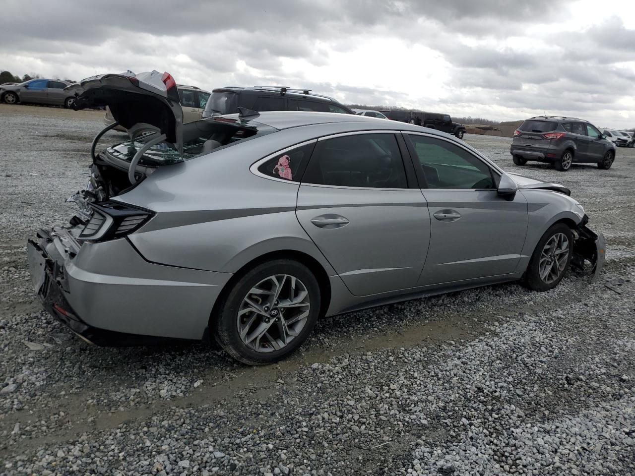 2020 Hyundai Sonata VIN 5NPEL4JA6LH057256 Copart auction photo, rear end / front end damage thumbnail 3