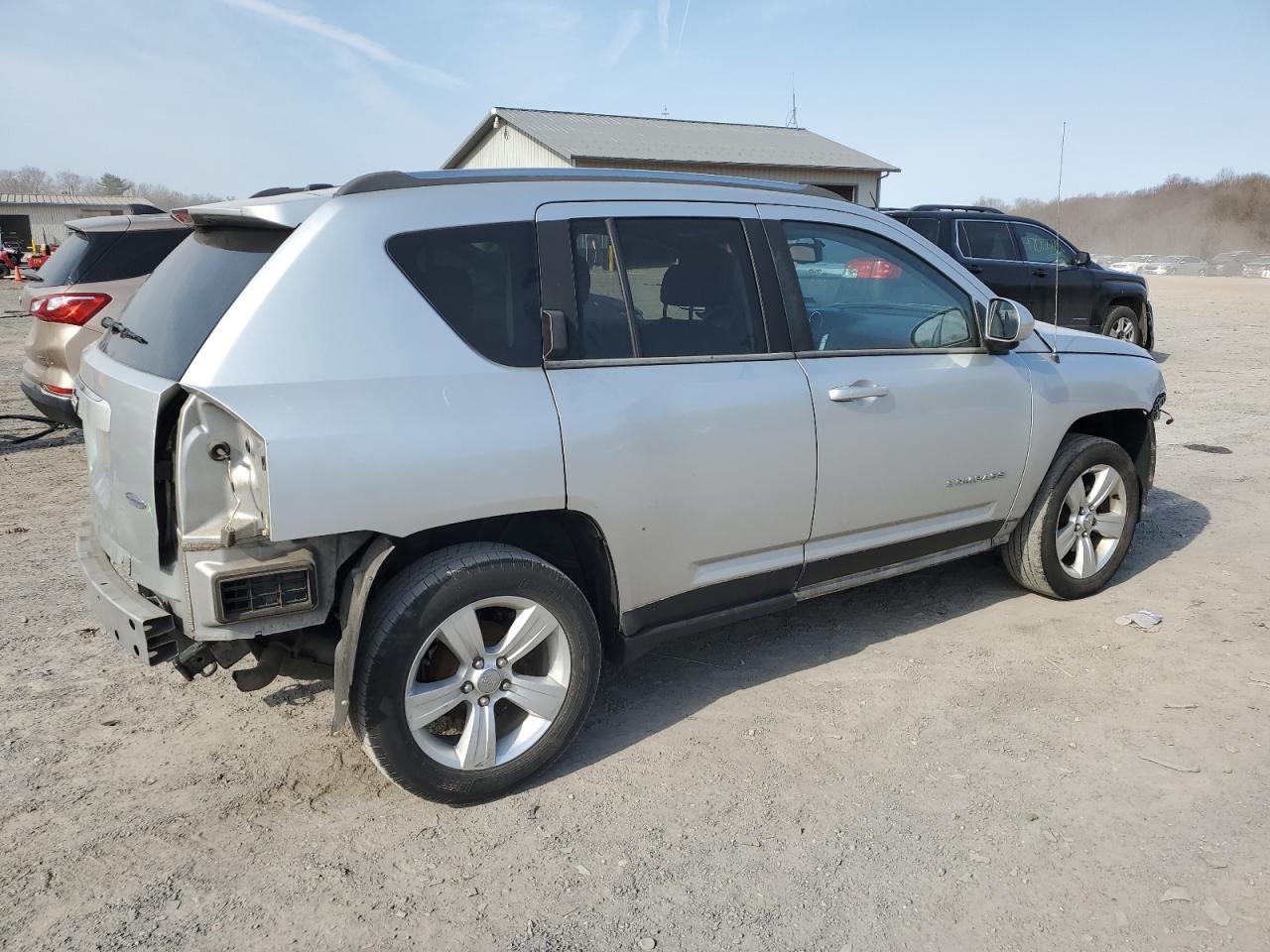2014 Jeep Compass VIN 1C4NJCEB4ED512536 Copart auction photo, front end / rear end damage thumbnail 3