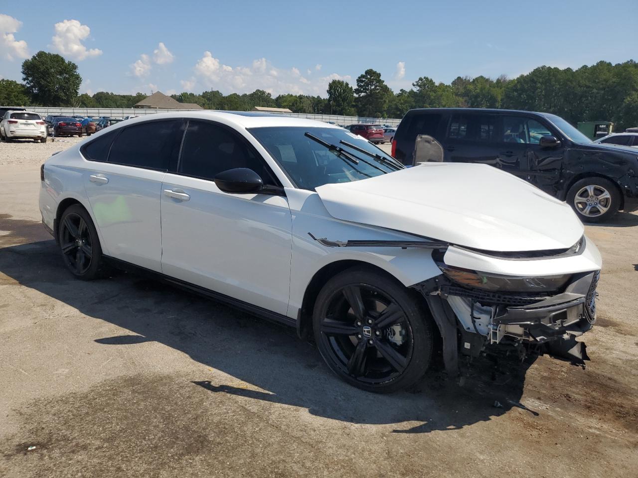 2023 Honda Accord VIN 1HGCY2F79PA009954 Copart auction photo, front end / side damage thumbnail 4