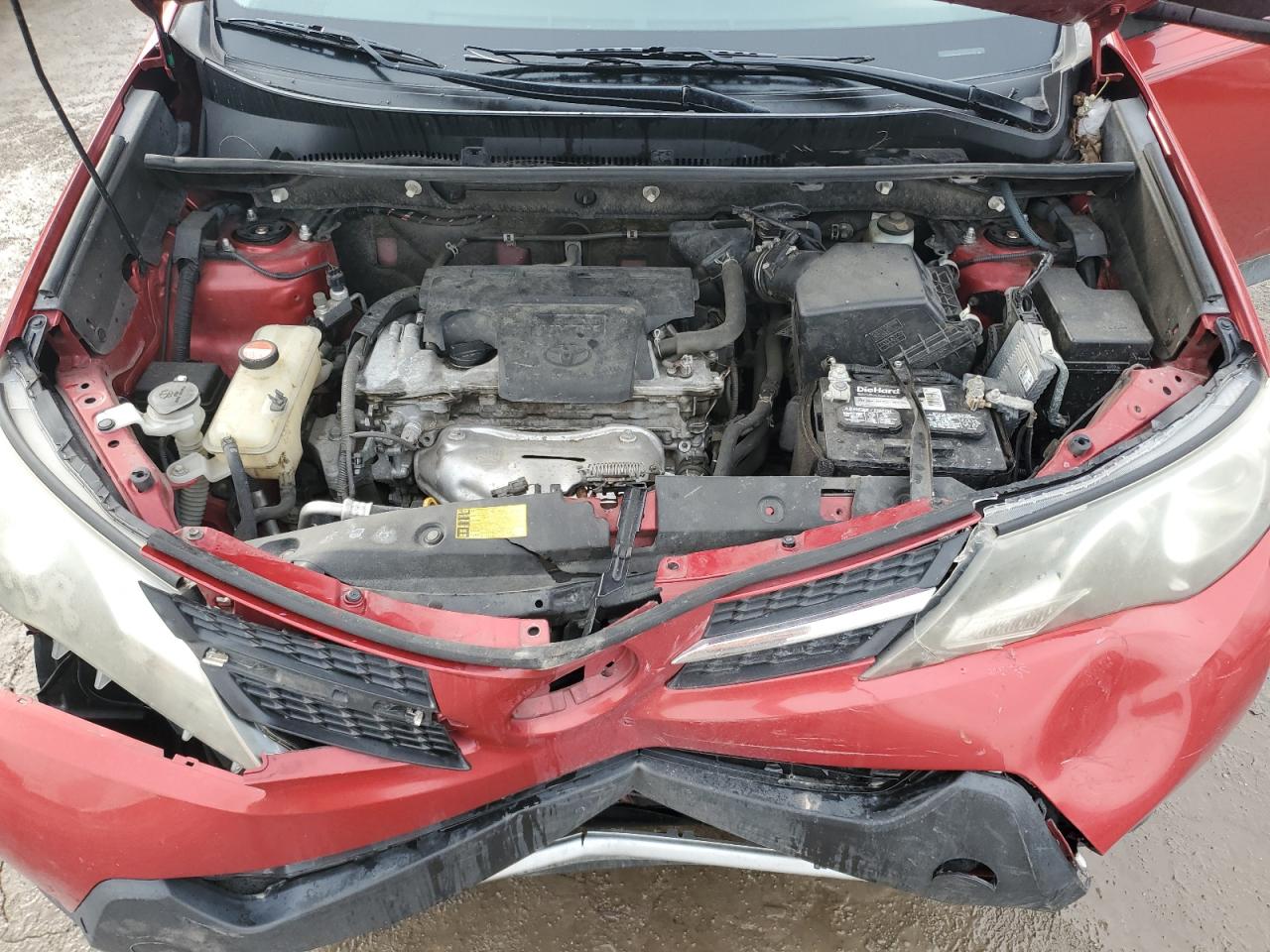 2014 Toyota RAV 4 VIN JTMYFREV0EJ017649 Copart auction photo, front end / side damage thumbnail 12