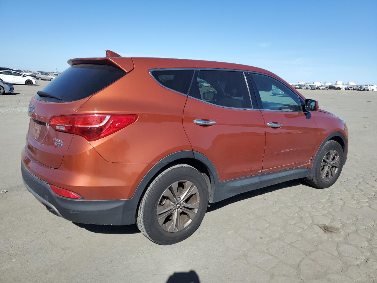 2014 Hyundai Santa Fe VIN 5XYZTDLB1EG152521 Copart auction photo, vandalism damage thumbnail 3
