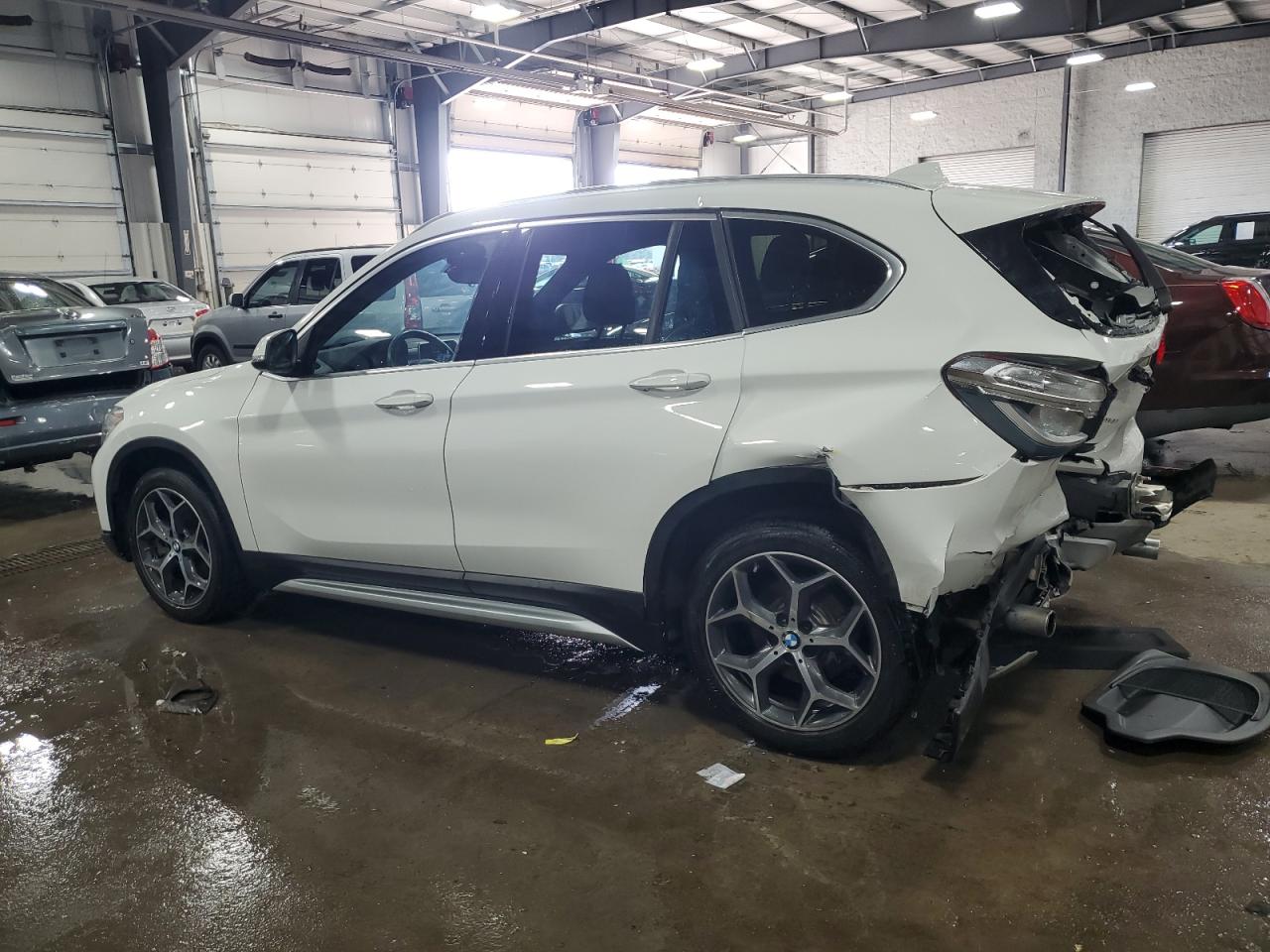 2018 BMW X1 VIN WBXHT3C30J5L33646 Copart auction photo, rear end / front end damage thumbnail 2